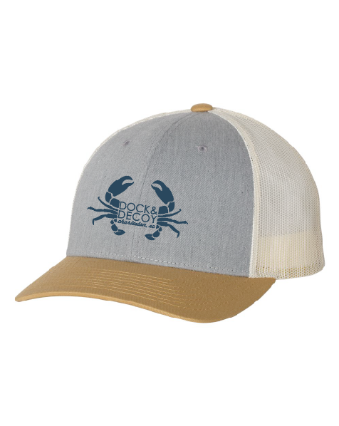Dock Decoy Crab Hat Amber Gold