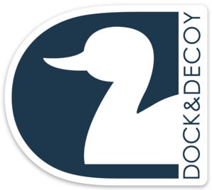 Dock & Decoy Trademark Sticker